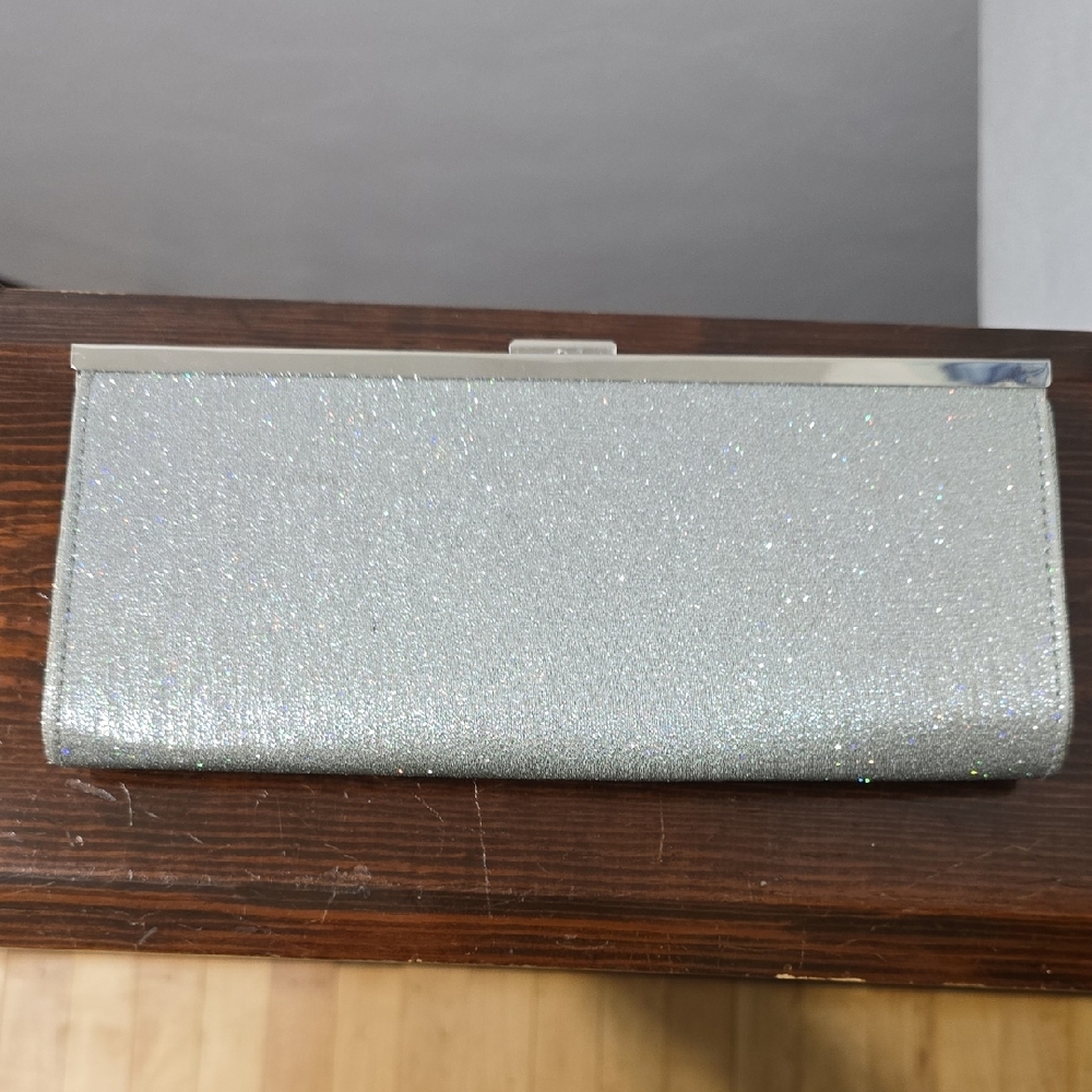 Elegant Silver Clutch Bag